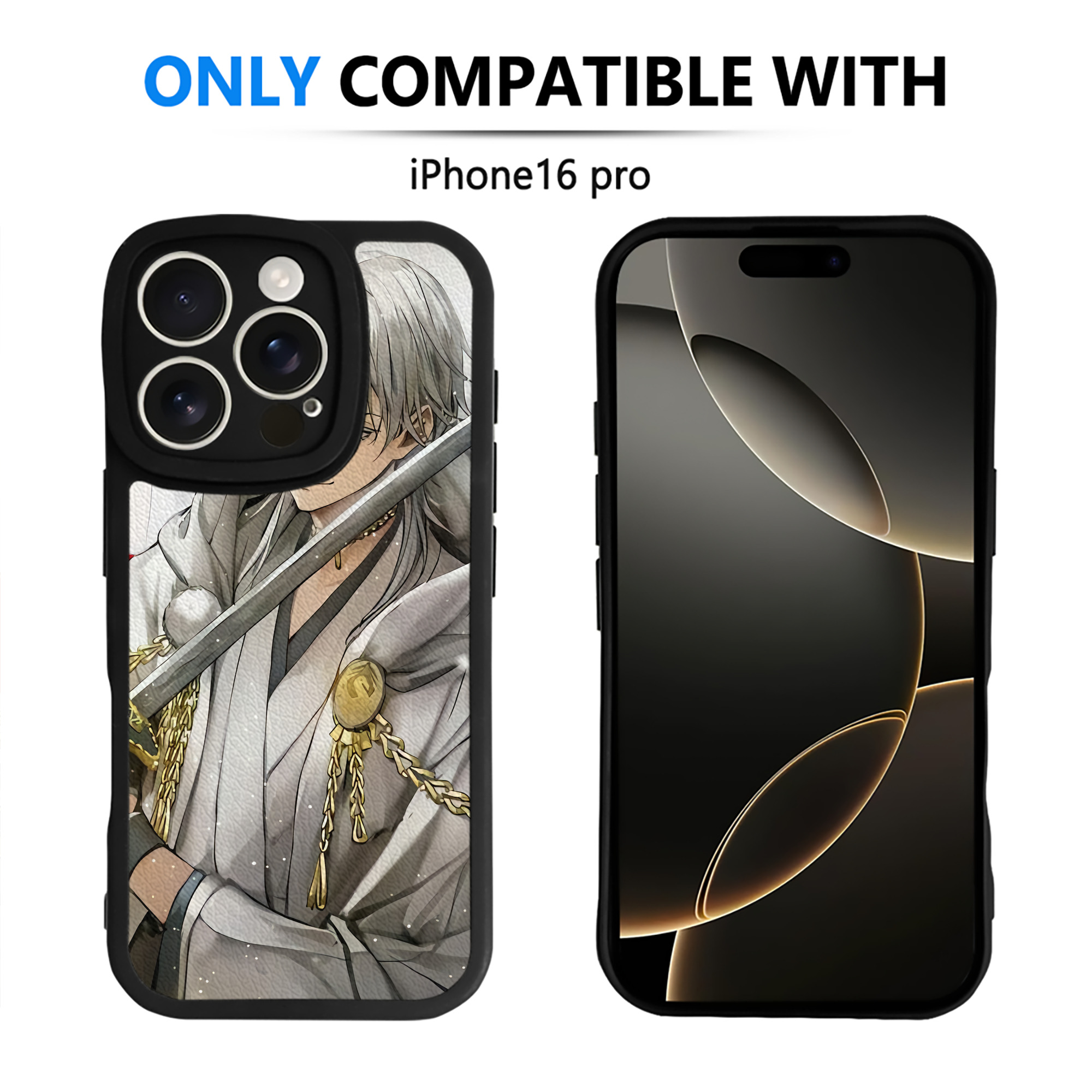 （画像用） 刀剣乱舞 Touken Ranbu 【iPhone 16シリーズ対応】シリコンスマホケース（レザー調） 材質：シリコン